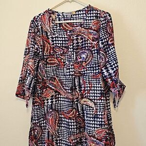 Anthropologie Figueroa and Flower 3/4 sleeve blouse
